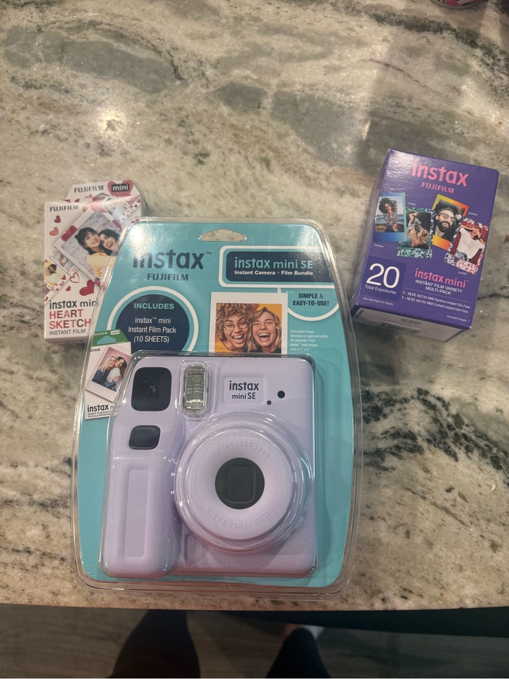 Fujifilm Instax Mini SE Instant Camera - Lilac Pastel